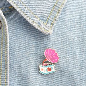 Colorful Phonograph Gramophone Retro Enamel Pin